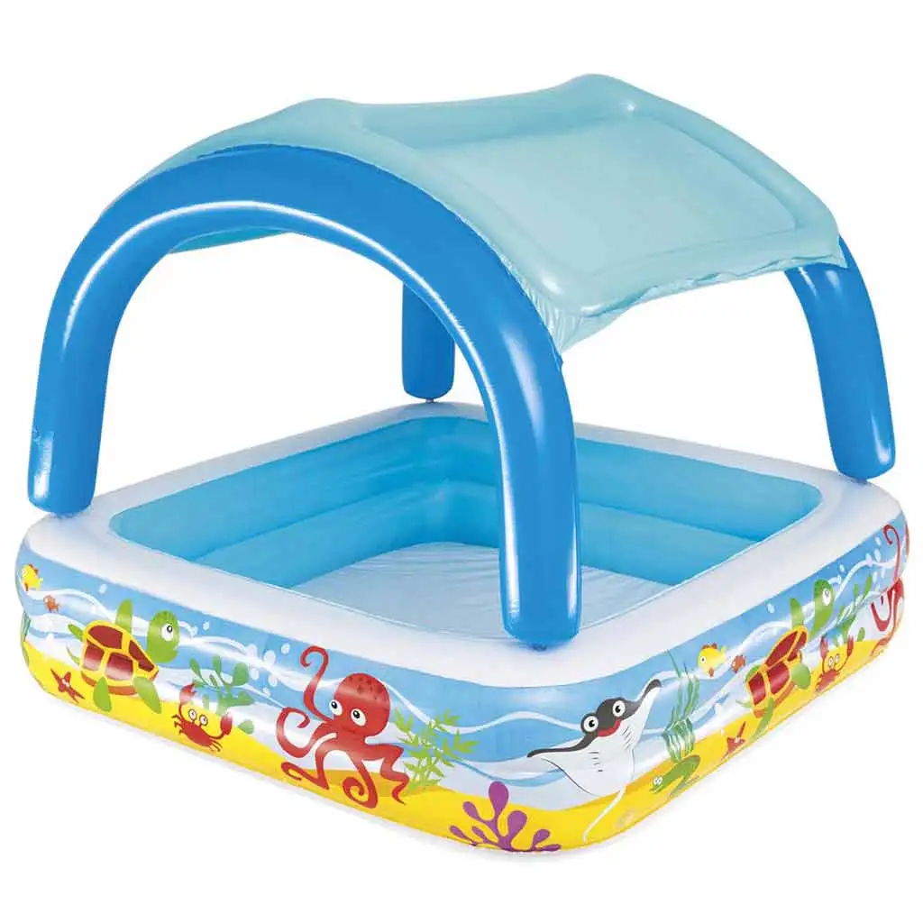 Bestway: Beach Buddy™ pancsoló medence napvédő tetővel 140 x 140 x 114 cm kép 1