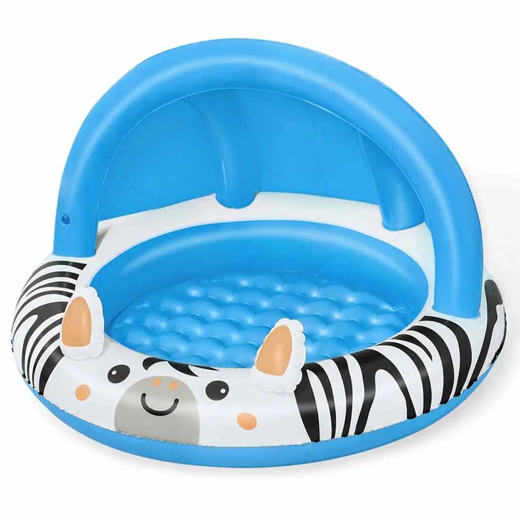 Bestway: Safari Sun™ zebrás pancsoló medence napvédő tetővel Ø 97 x 66 cm kép 1