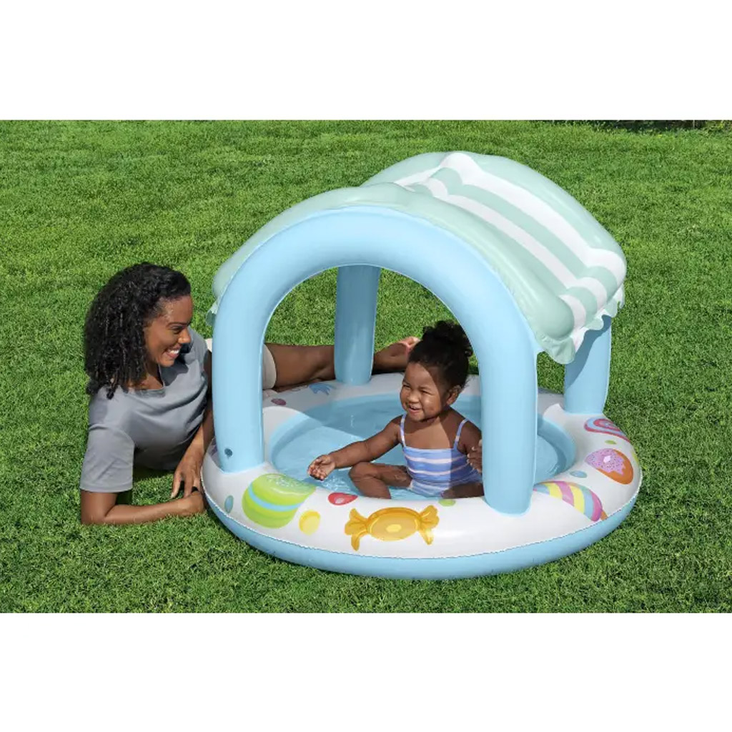 Bestway: Sweet Shoppe™ pancsoló medence napvédő tetővel Ø 104 x 84 cm kép 2