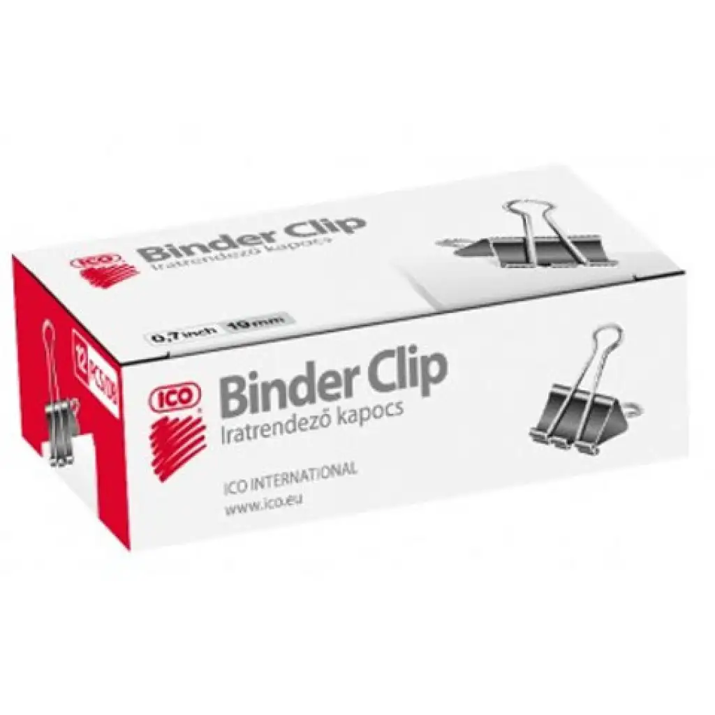 ICO: Binder csipesz 19mm 12db-os doboz kép 1