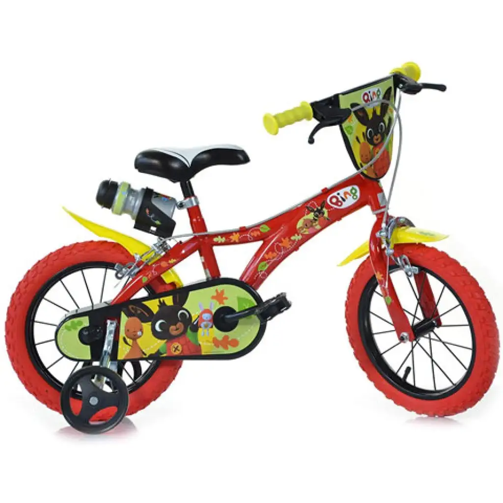 Bing piros gyerek bicikli 14-es méretben - Dino Bikes kerékpár kép 1