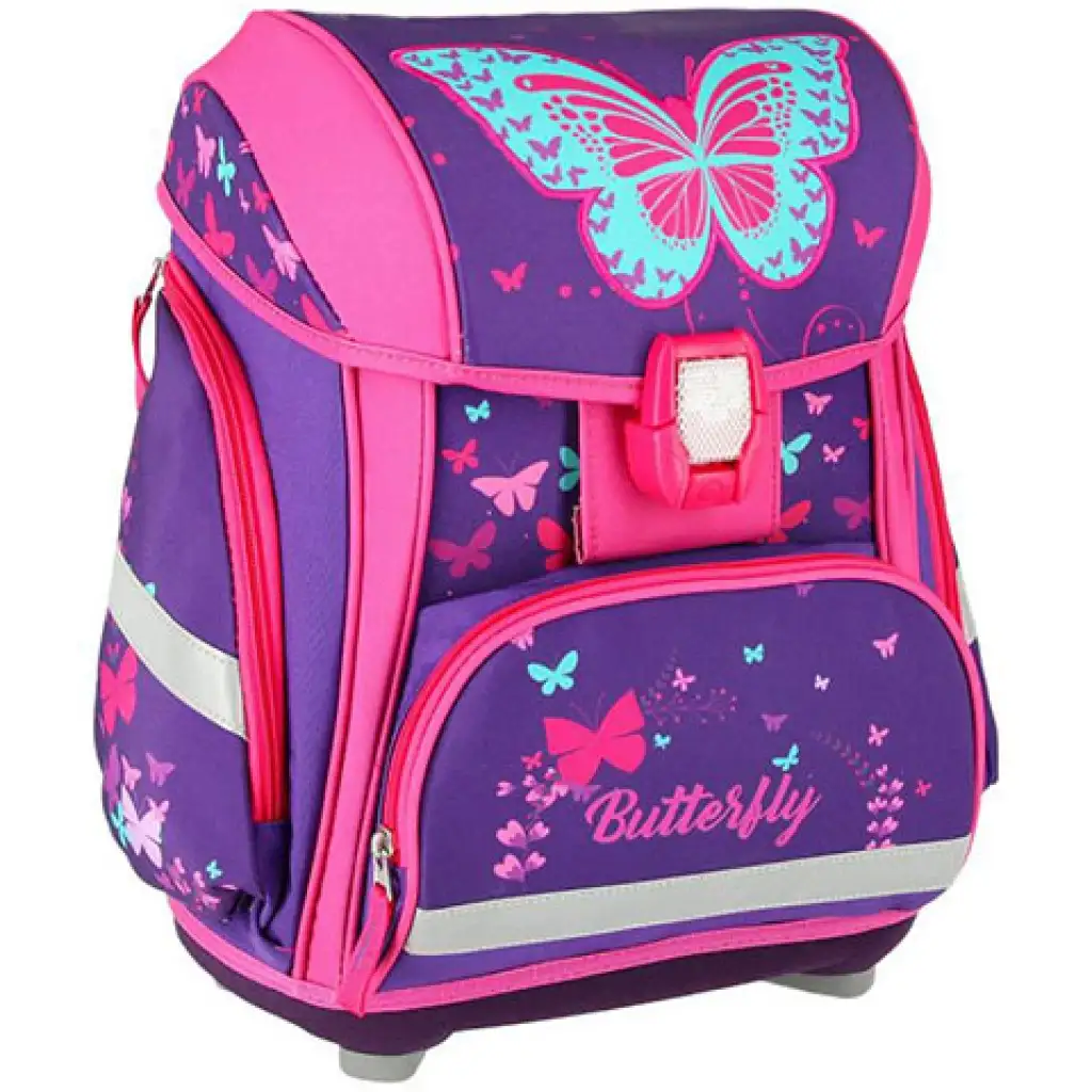 Spirit: Butterfly 3D mintás, LED-es iskolatáska, hátizsák 5db-os szett kép 2