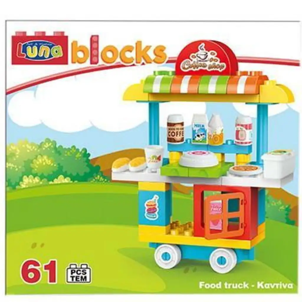 Blocks Gurulós kávézó építőjáték szett 61db-os kép 1