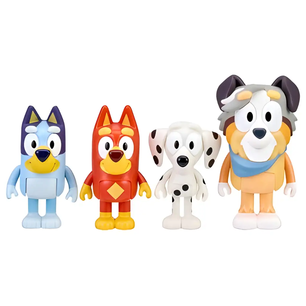 Bluey: Bluey és barátai a suliban 4 db-os játékfigura szett kép 2