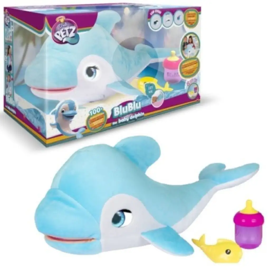 BluBlu interaktív plüss bébi delfin kép 4