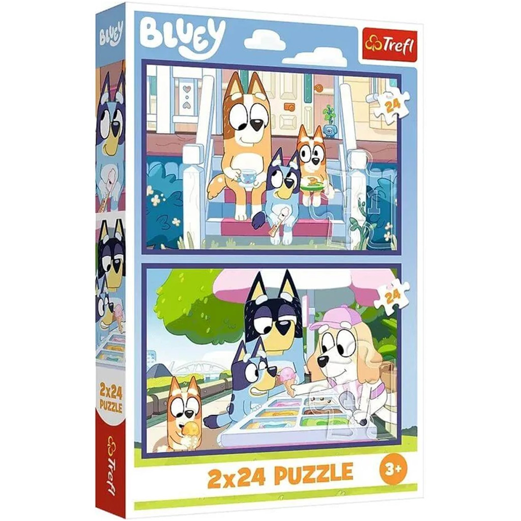 Bluey 2x24db-os puzzle - Trefl kép 1