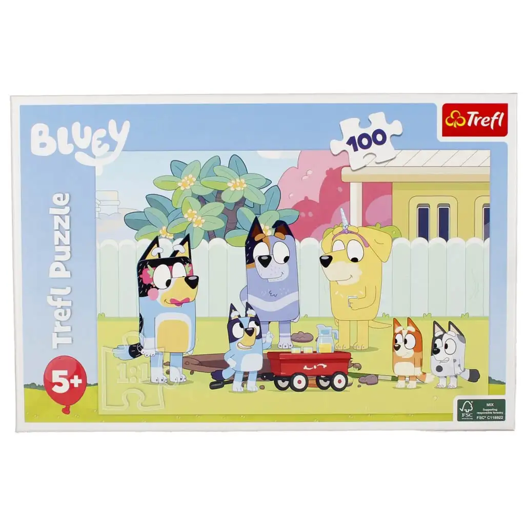 Bluey boldog világa 100db-os puzzle - Trefl kép 1
