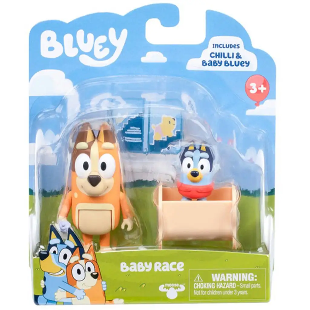 Bluey: Dupla karakter fogura csomag - Baby Bluey és Chilli kép 1