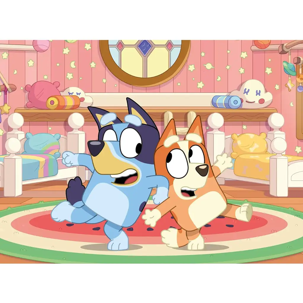 Bluey 2 az 1-ben 24db-os Eco mini puzzle és színező 35x25cm - Lisciani kép 2