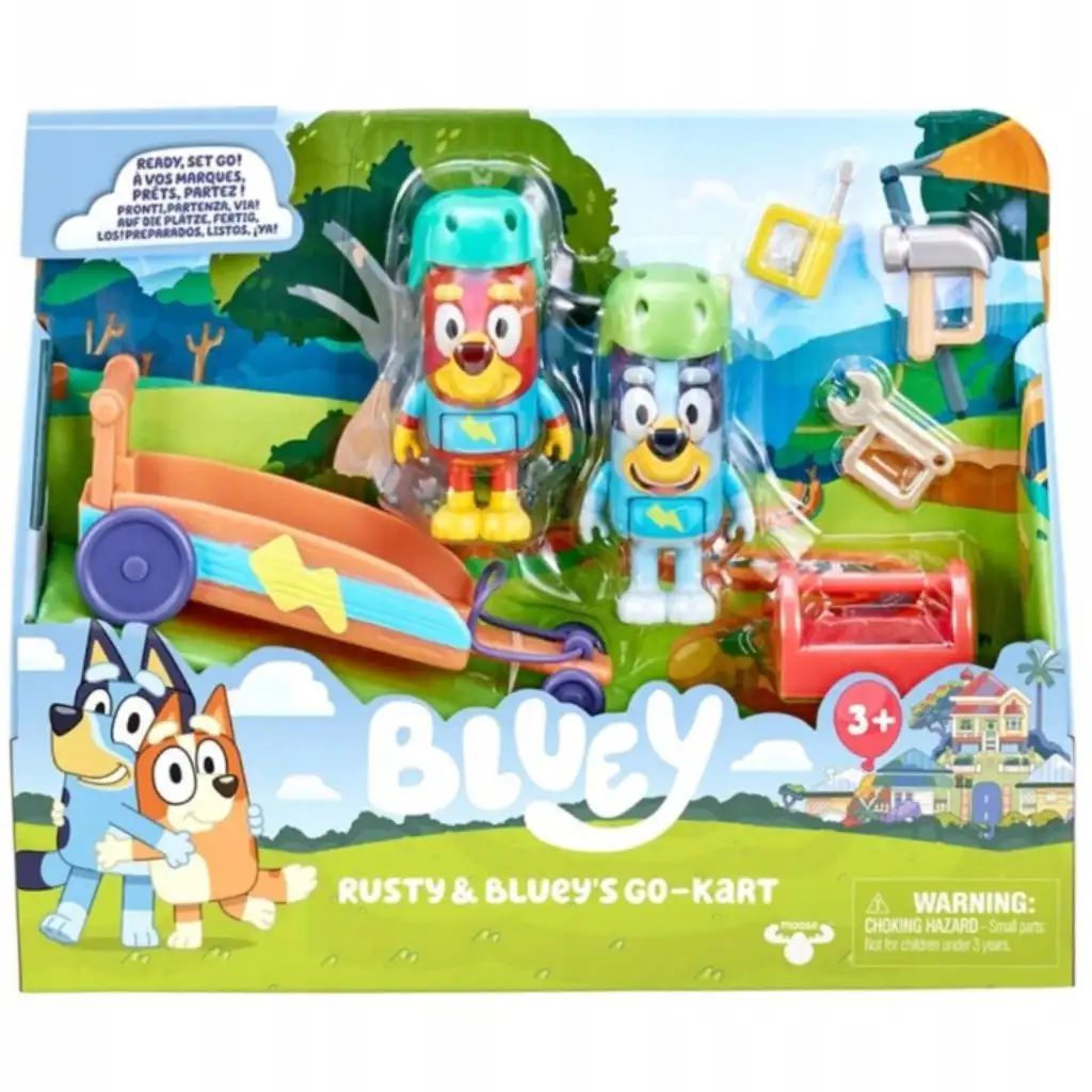 Bluey Gokart szett 2db figuráva kép 1