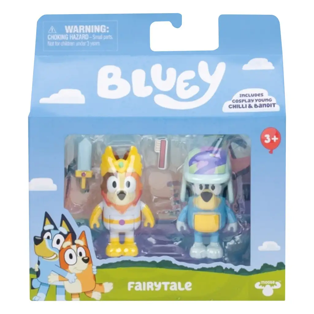 Bluey: Chilli és Bandit Tündérmese 2db-os figura szett kép 1