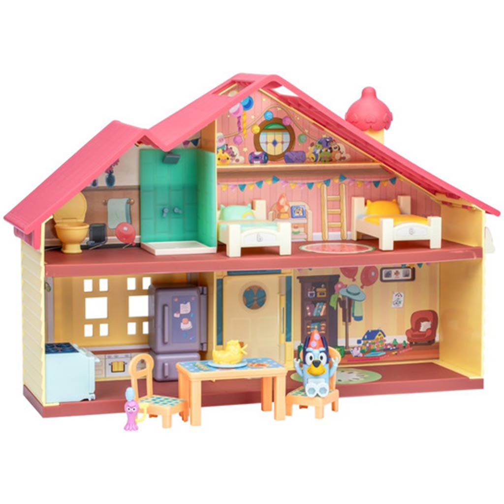 Bluey: Ünnepi családi ház játékszett ünneplő Bluey figurával kép 6