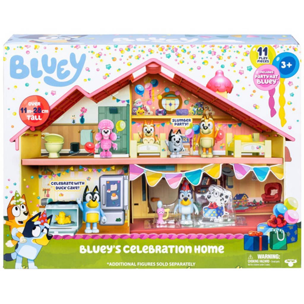 Bluey: Ünnepi családi ház játékszett ünneplő Bluey figurával kép 1