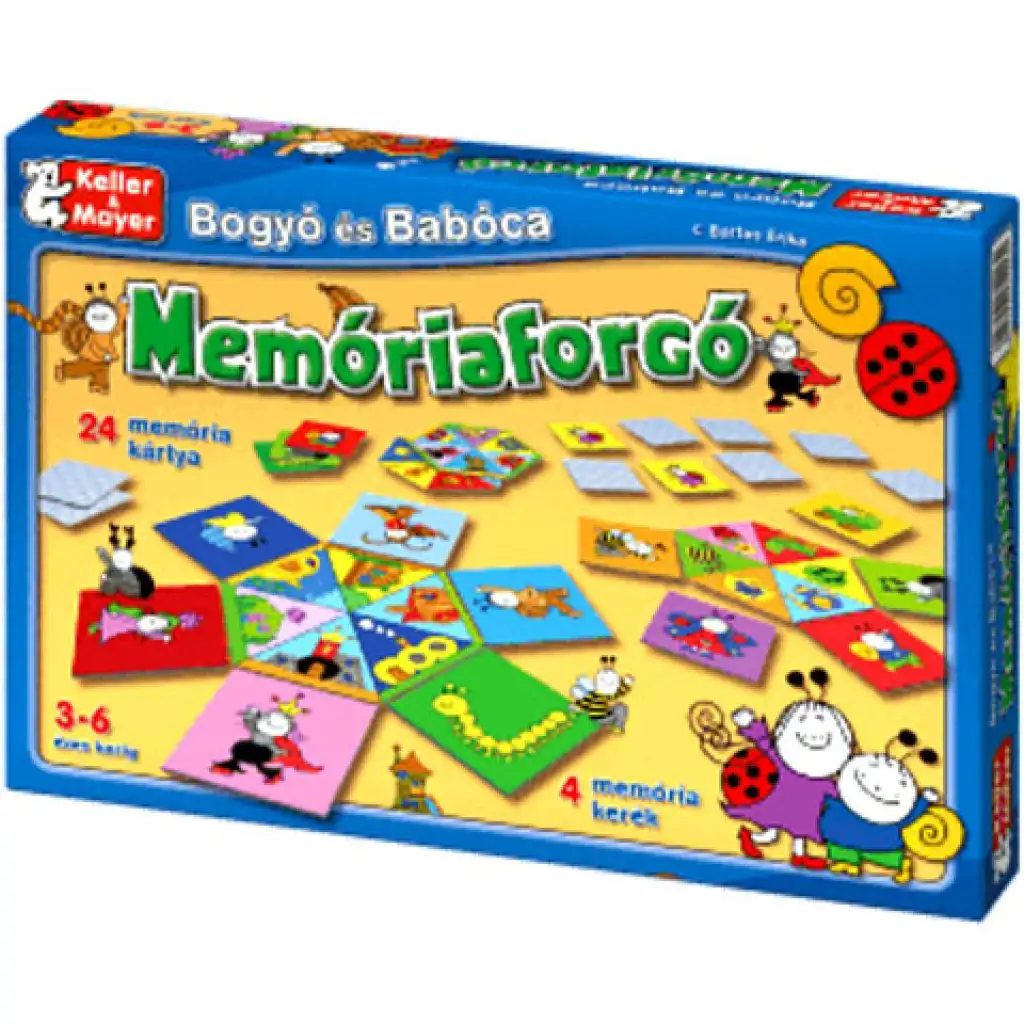Bogyó és Babóca Memóriaforgó társasjáték kép 1