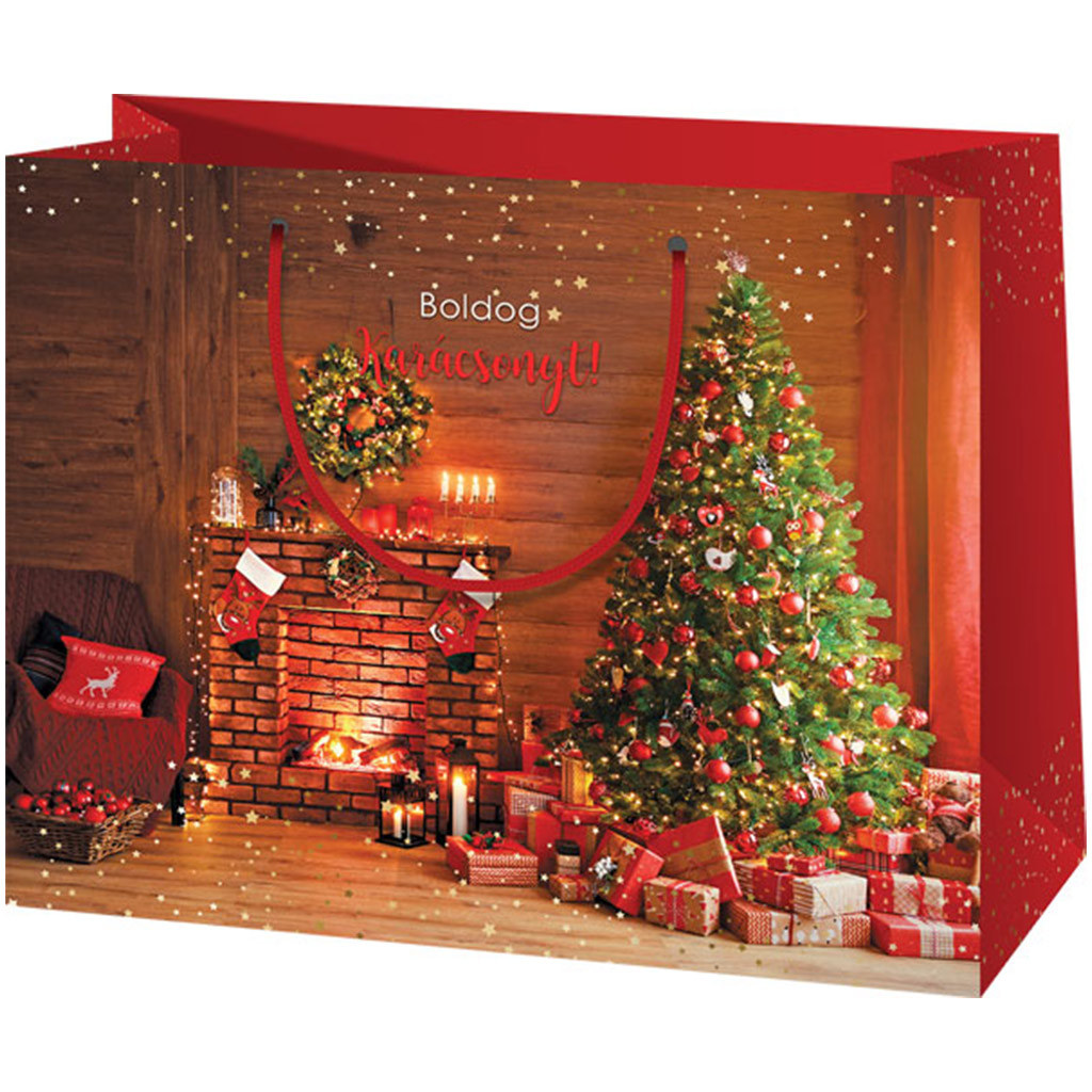 Cardex: Boldog Karácsonyt! ajándéktáska 26x13x33cm kép 1