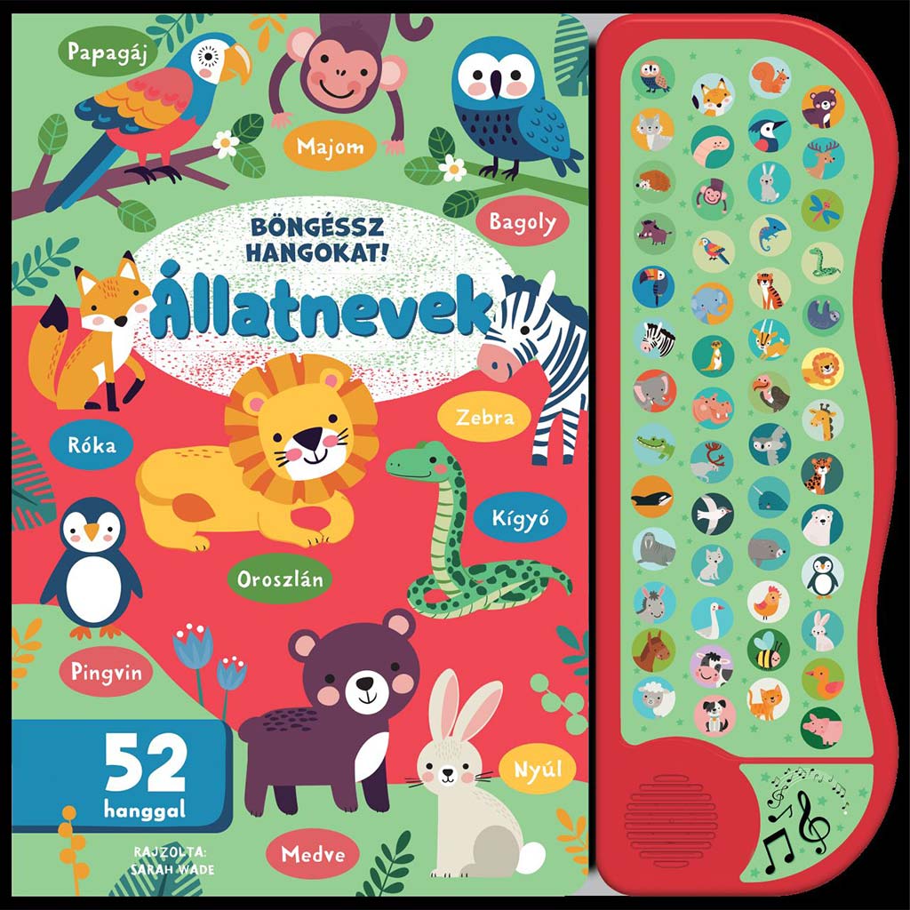 Böngéssz hangokat! - Állatnevek foglalkoztató könyv kép 1