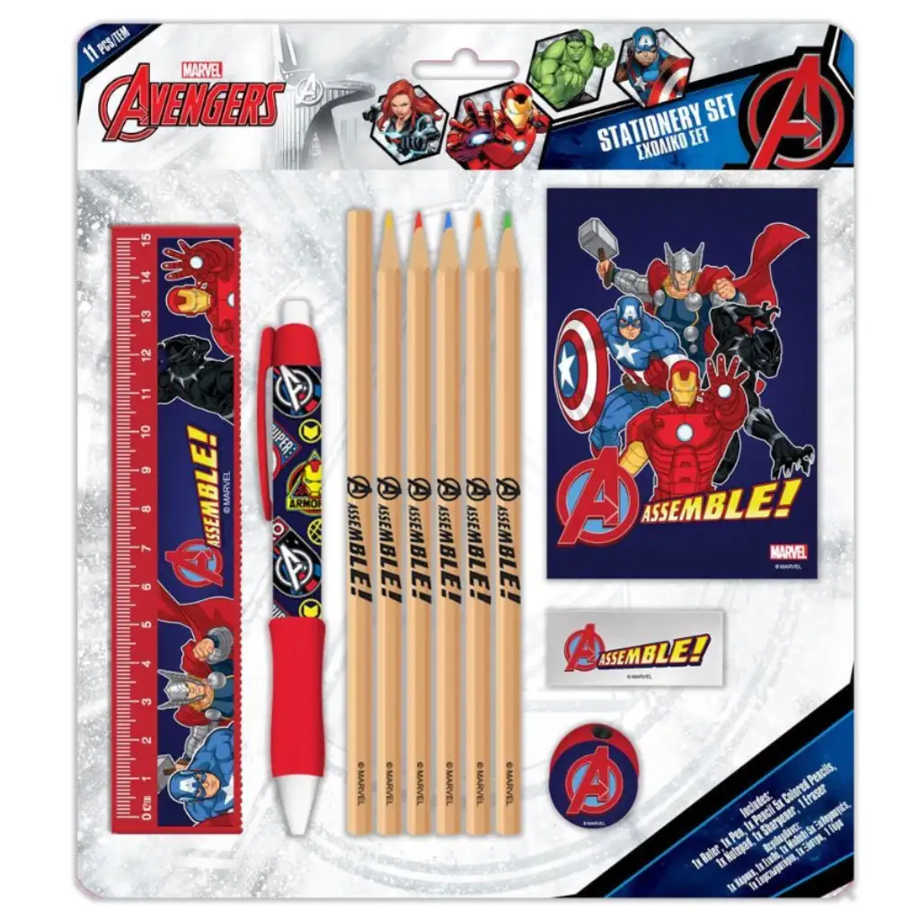 Marvel Bosszúállók 11db-os írószer szett kép 1