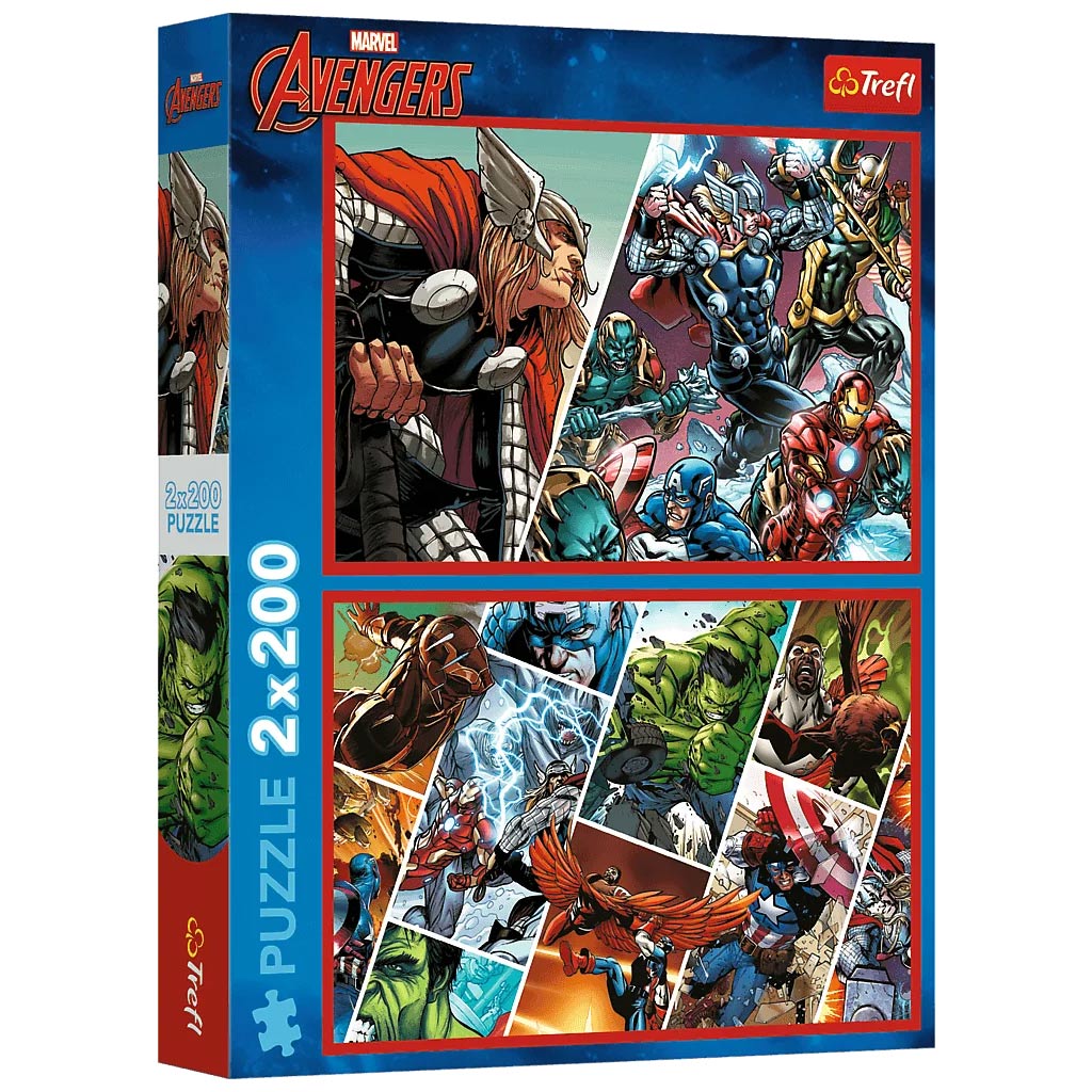 Bosszúállók a világ védelmezői 2x200 db-os puzzle – Trefl kép 1