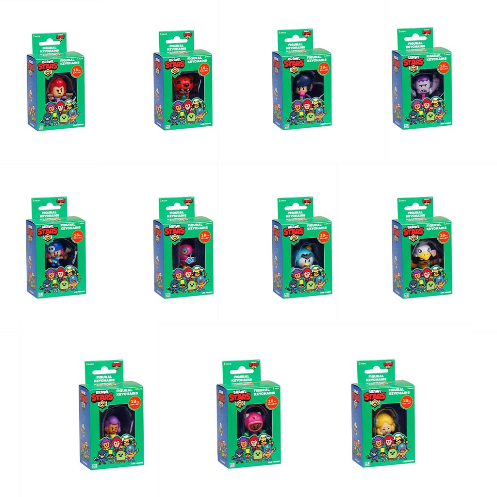 Brawl Stars mini figura kulcstartó dobozban többféle 1db kép 1