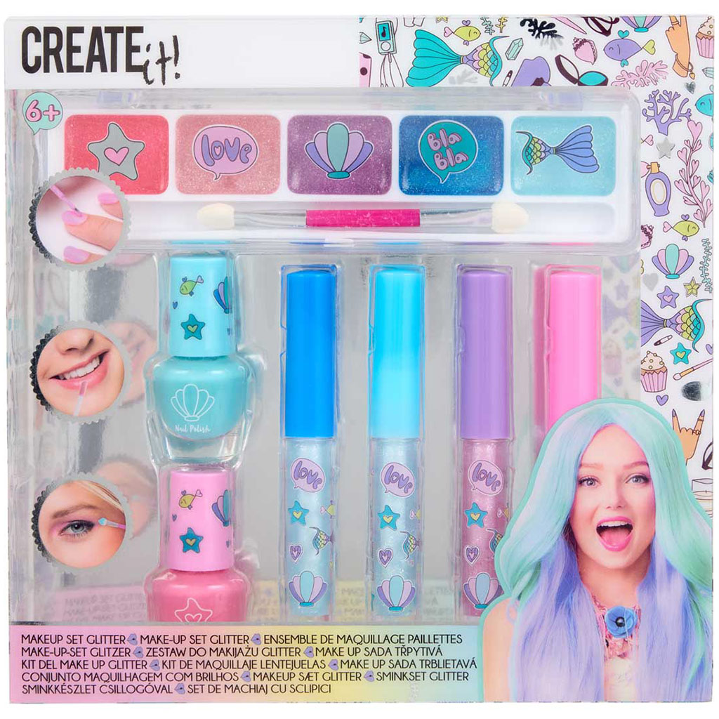 Canenco: Create It! Csillámos sellő sminkkészlet kép 1