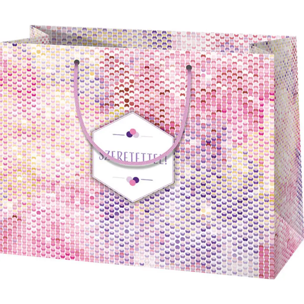 Cardex: "Szeretettel!" közepes ajándéktáska 17x10x23cm kép 1