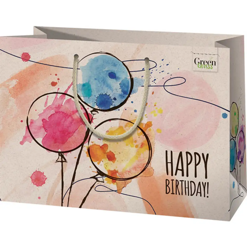Cardex: "Happy Birthday!" Prémium nagy környezetbarát ajándéktáska 26x13x33cm kép 1