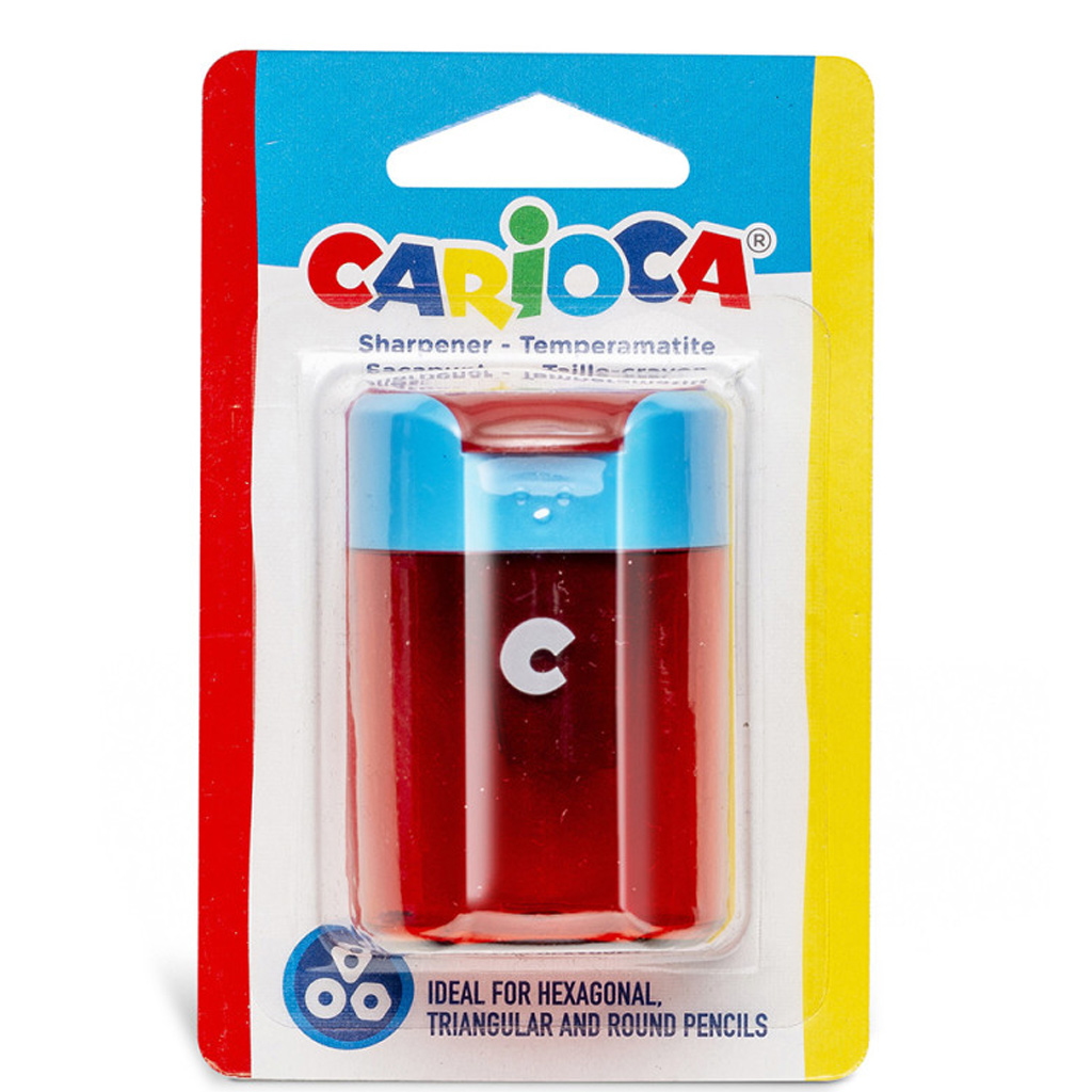 Két lyukú henger alakú hegyező - Carioca kép 1