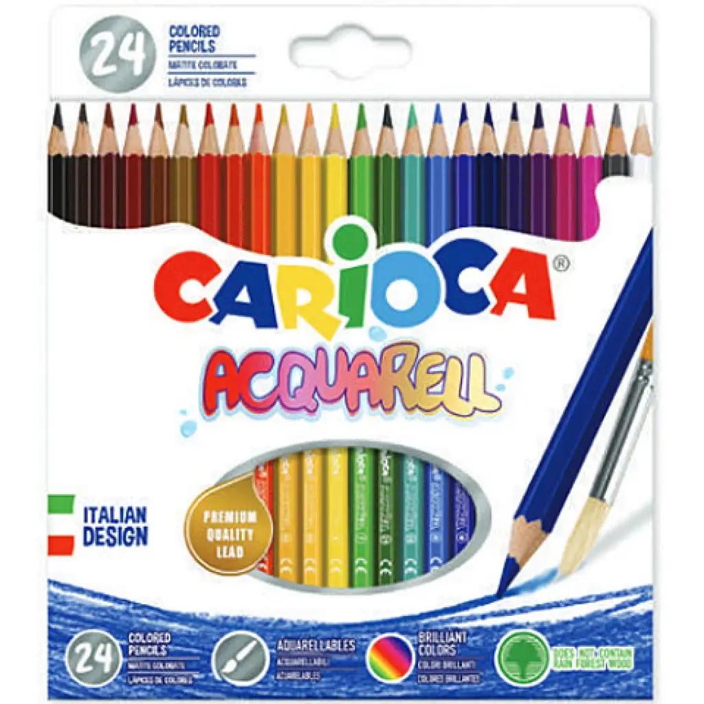 Carioca: Acquarell festhető színes ceruza szett 24db-os kép 1