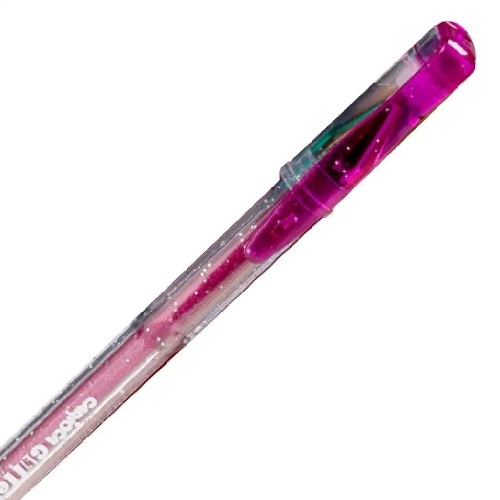 Carioca: Glitter lila színű csillámos zselés toll kép 1