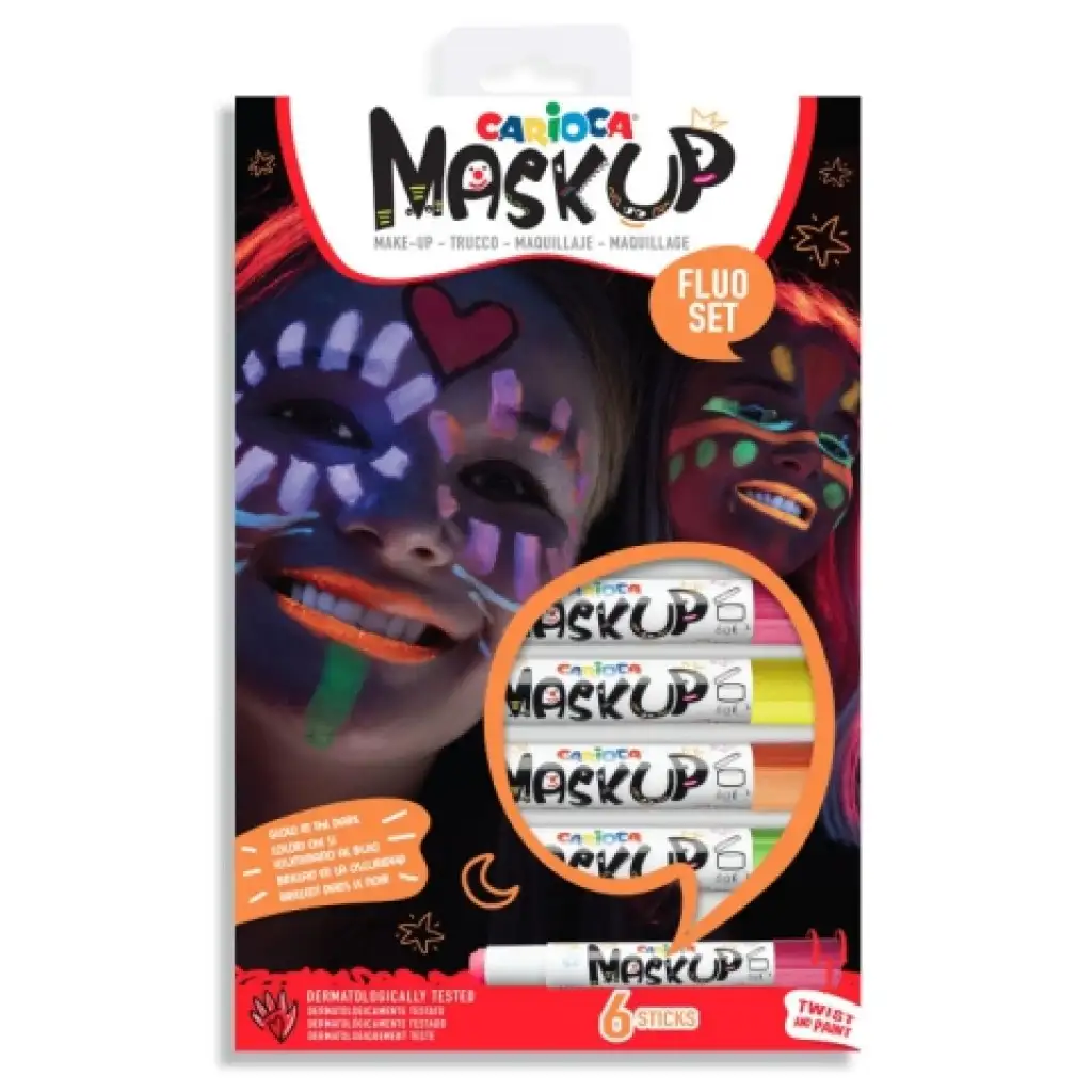 MaskUp Neon 6db-os arcfestő szett - Carioca kép 1