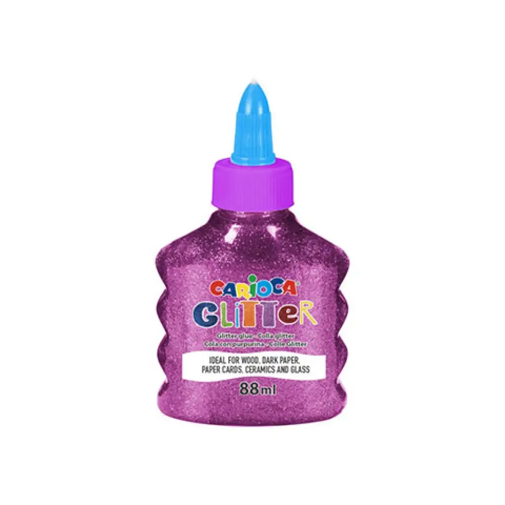 Csillámló folyékony spark magenta színű ragasztó 88ml - Carioca kép 1