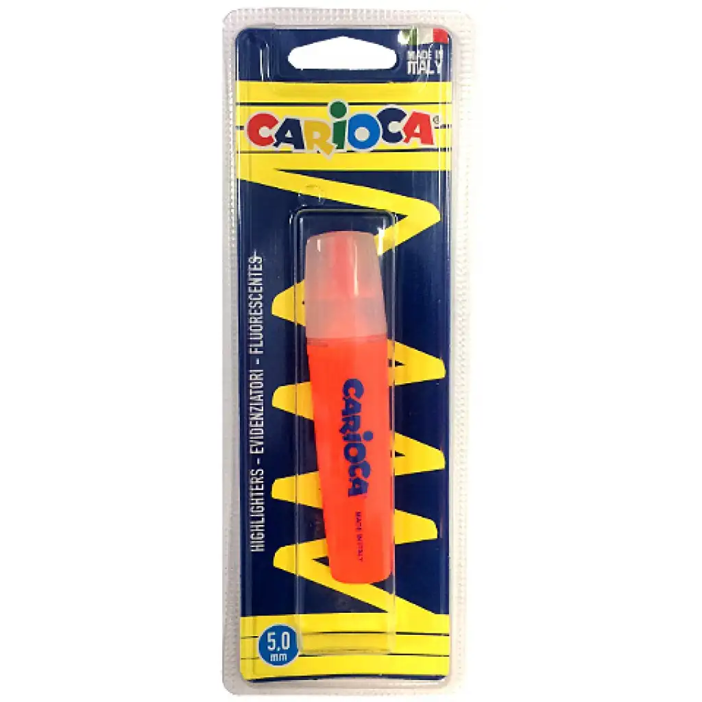 Carioca: Szövegkiemelő filc neon narancssárga színben kép 1
