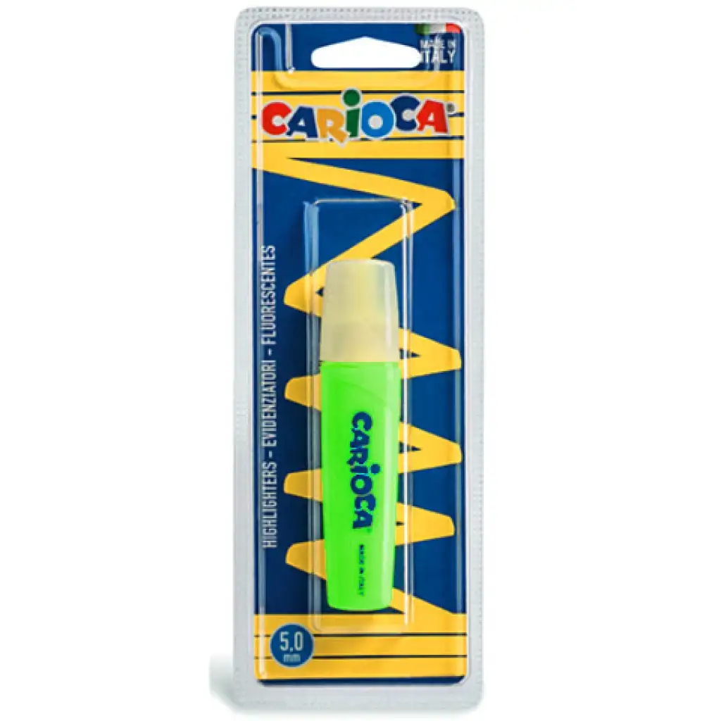 Carioca: Szövegkiemelő filc neon zöld színben kép 1