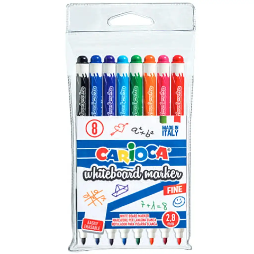 Carioca Whiteboard táblafilc szett 2,8mm 8db-os kép 1
