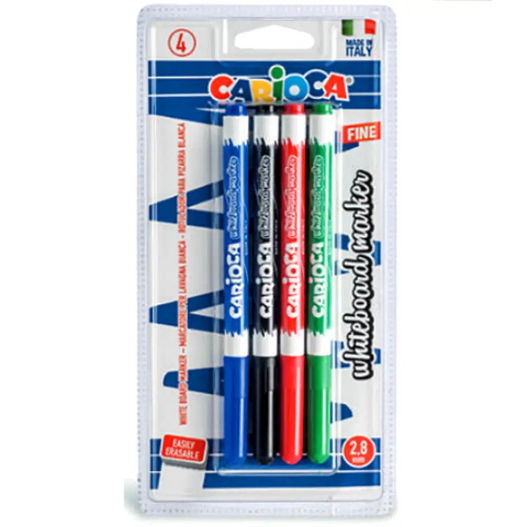 Carioca Whiteboard táblafilc szett 2,8mm 4db-os kép 1