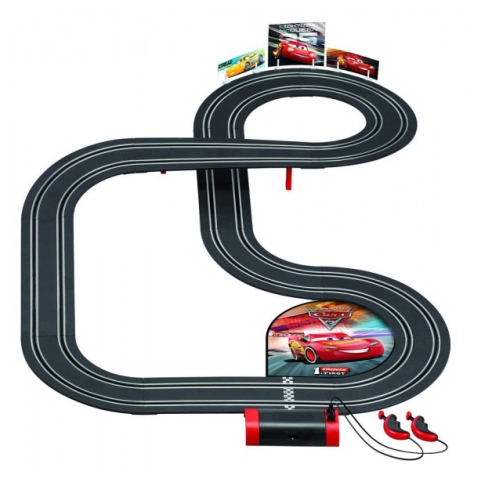 Carrera 1. First Verdák 3. Villám McQueen és Dinoco Cruz Ramirez elemes autópálya szett kép 2