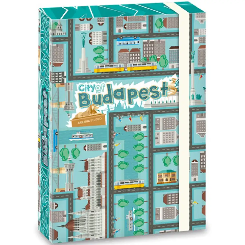 City of Budapest füzetbox gumis pánttal A/5 kép 1