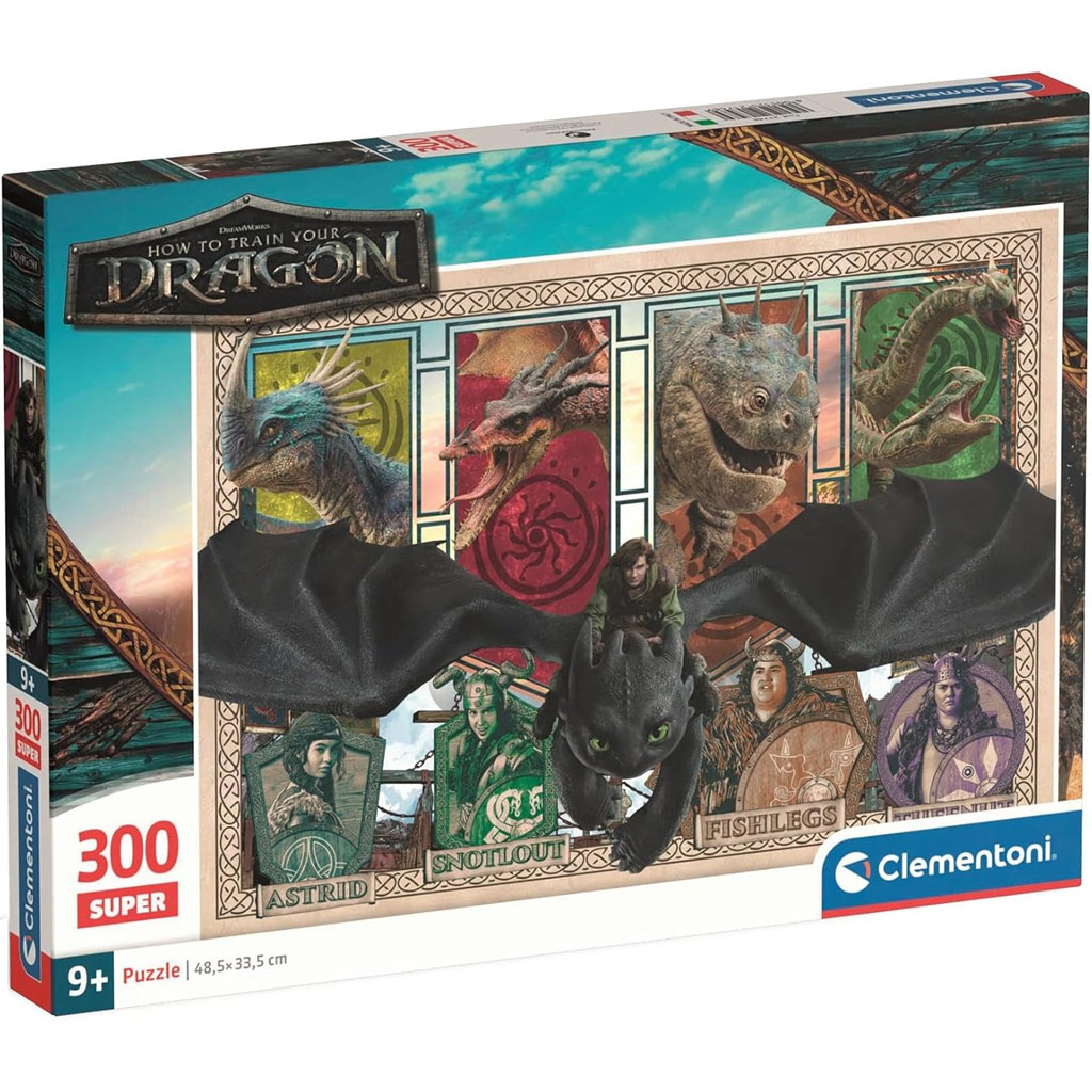 Így neveld a sárkányodat sárkányok és hősök 300db-os puzzle - Clementoni kép 1