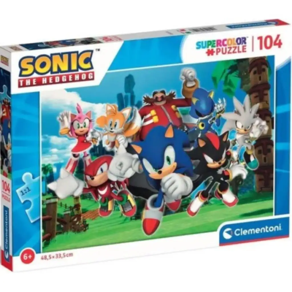 Sonic a sündisznó 104db-os puzzle - Clementoni kép 1