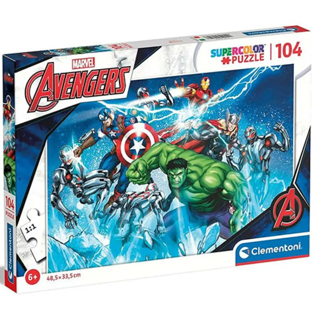 Bosszúállók 104db-os Super Color Puzzle - Clementoni kép 1