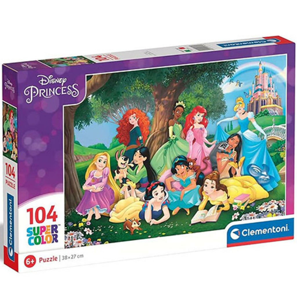 Disney Hercegnők 104db-os Super Color Puzzle - Clementoni kép 1