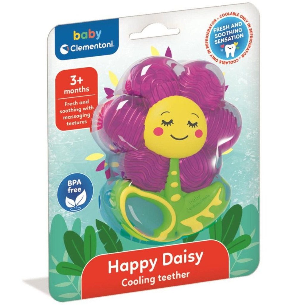 Happy Daisy virágos hűsítő rágóka - Clementoni Baby kép 1