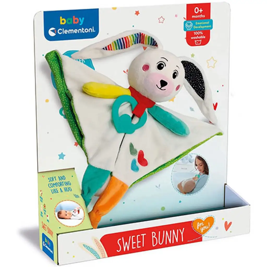 Nyuszis szundi és nyálkendő - Clementoni baby kép 1