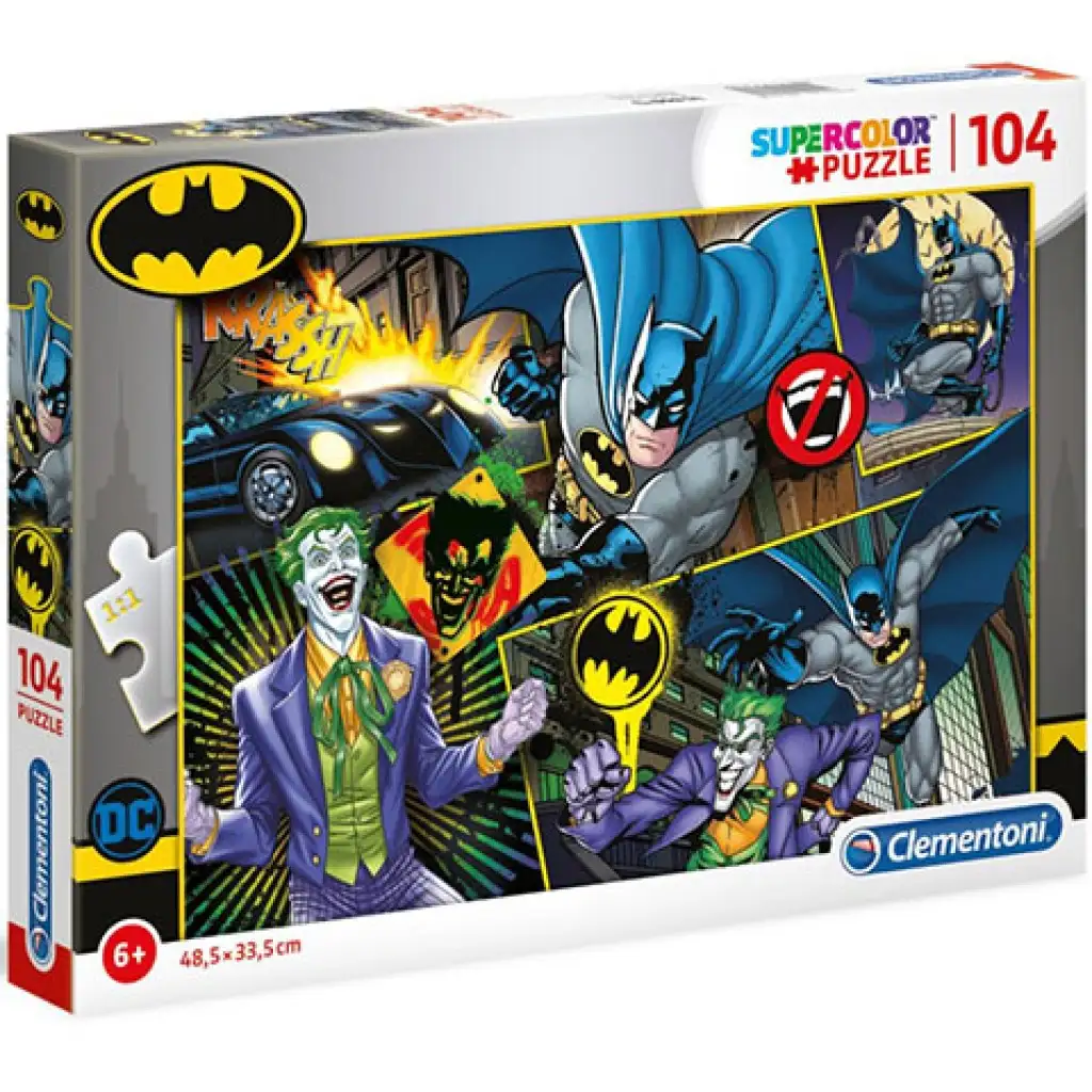 Batman Supercolor puzzle 104db-os - Clementoni kép 1