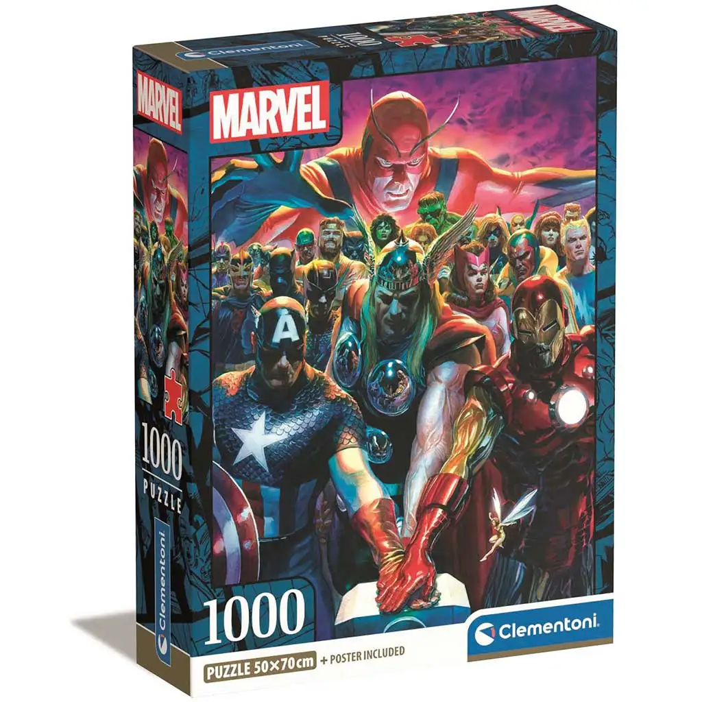 Marvel: Bosszúállók 1000db-os compact puzzle 50x70cm - Clementoni kép 1