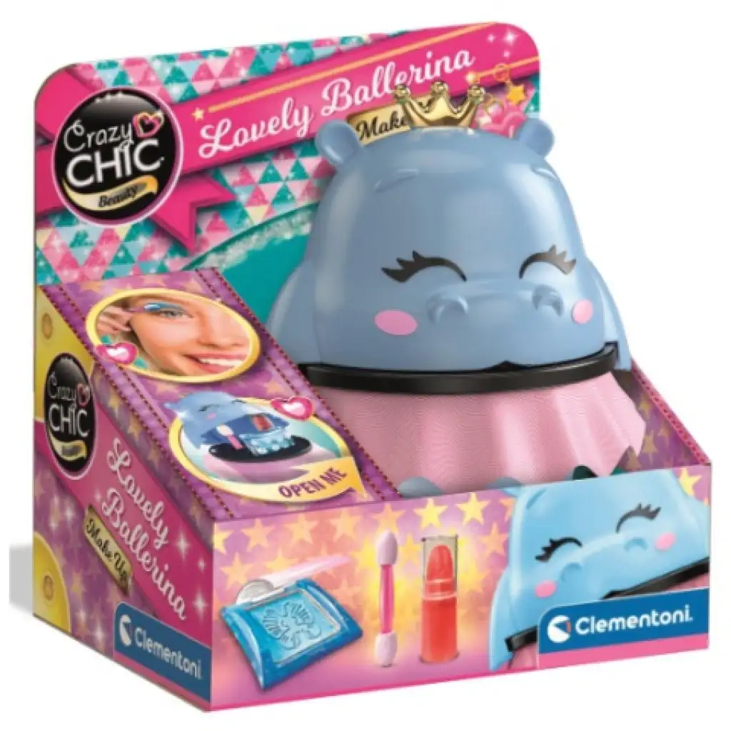 Crazy Chic Ballerina Collection: Balerina Víziló sminkszett tárolóban - Clementoni kép 1