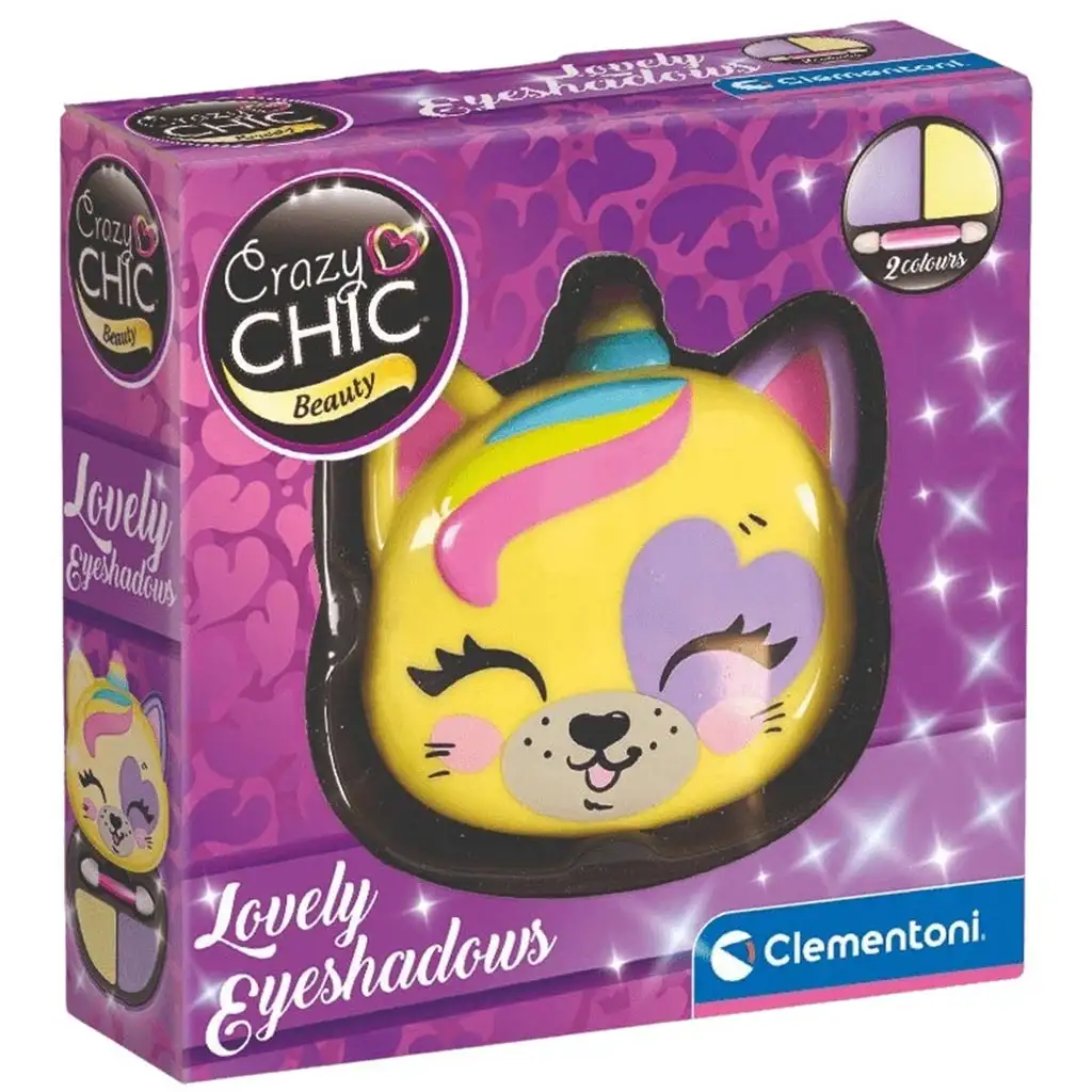 Crazy Chic: Szemhéjfesték és applikátor tigris alakú tárolóban - Clementoni kép 1