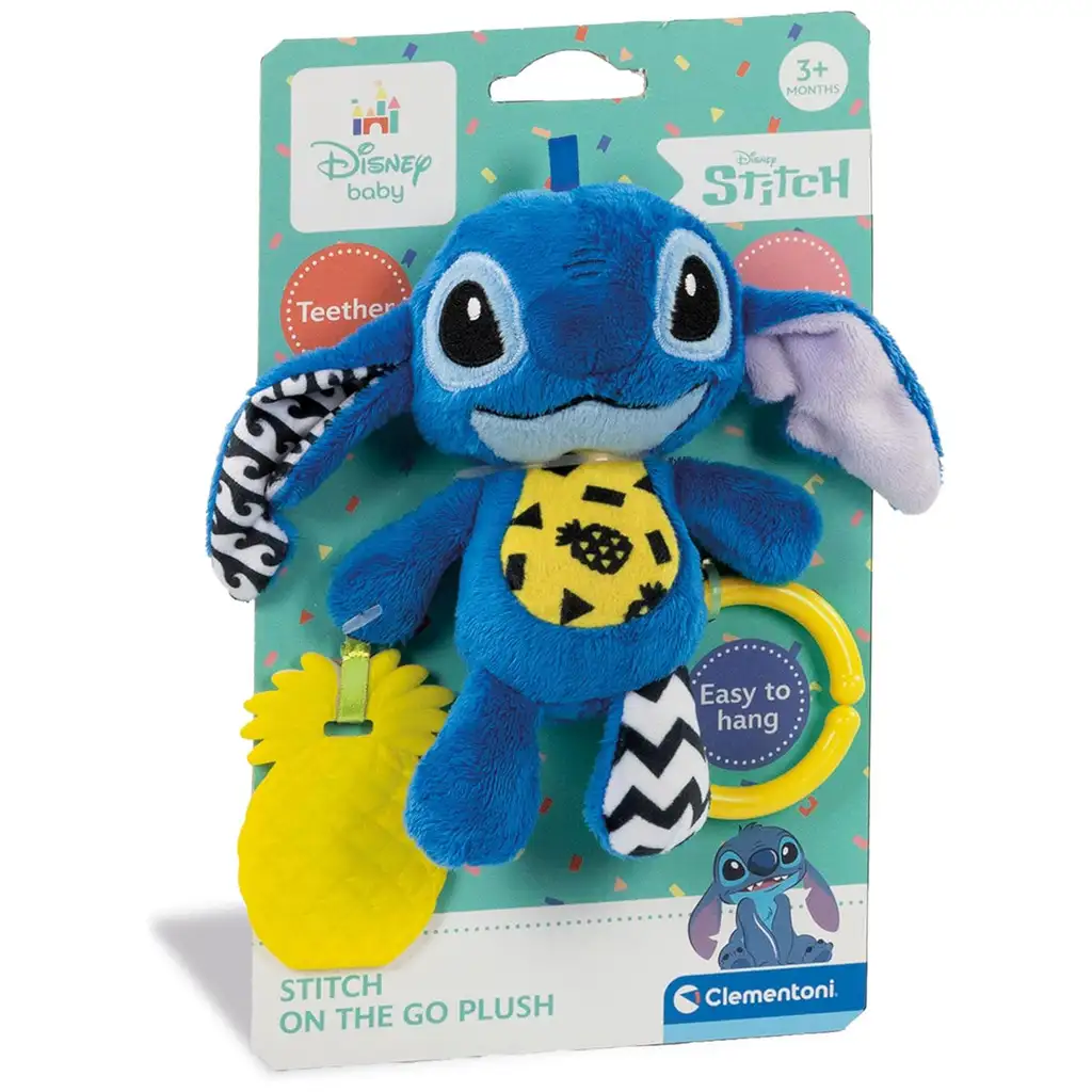 Disney Stitch puha csörgő bébijáték - Clementoni kép 1