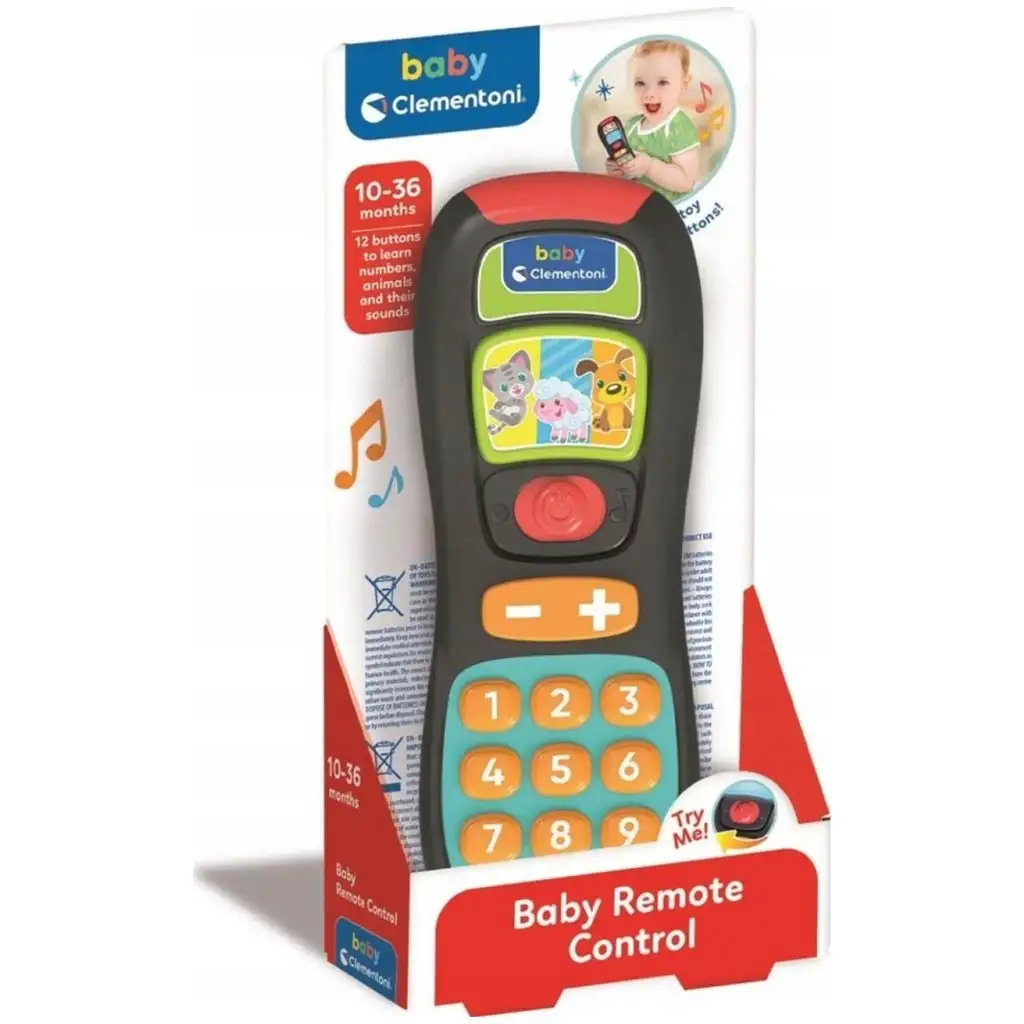 Clementoni Baby: Első távirányítóm bébijáték fény és hang effektekkel kép 1