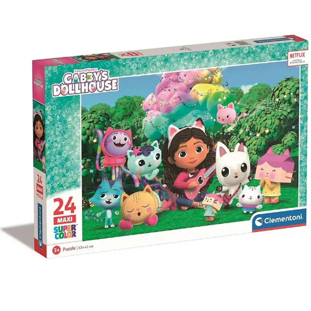 Gabi babaháza: Maxi Super Color Puzzle 24 darabos - Clementoni kép 1